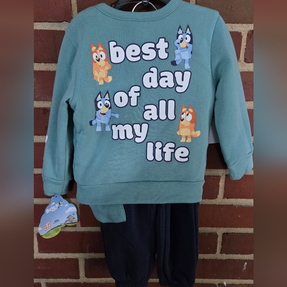 Bluey Other - Bluey Best Day Of My Life Sweatsuit Set 18m New